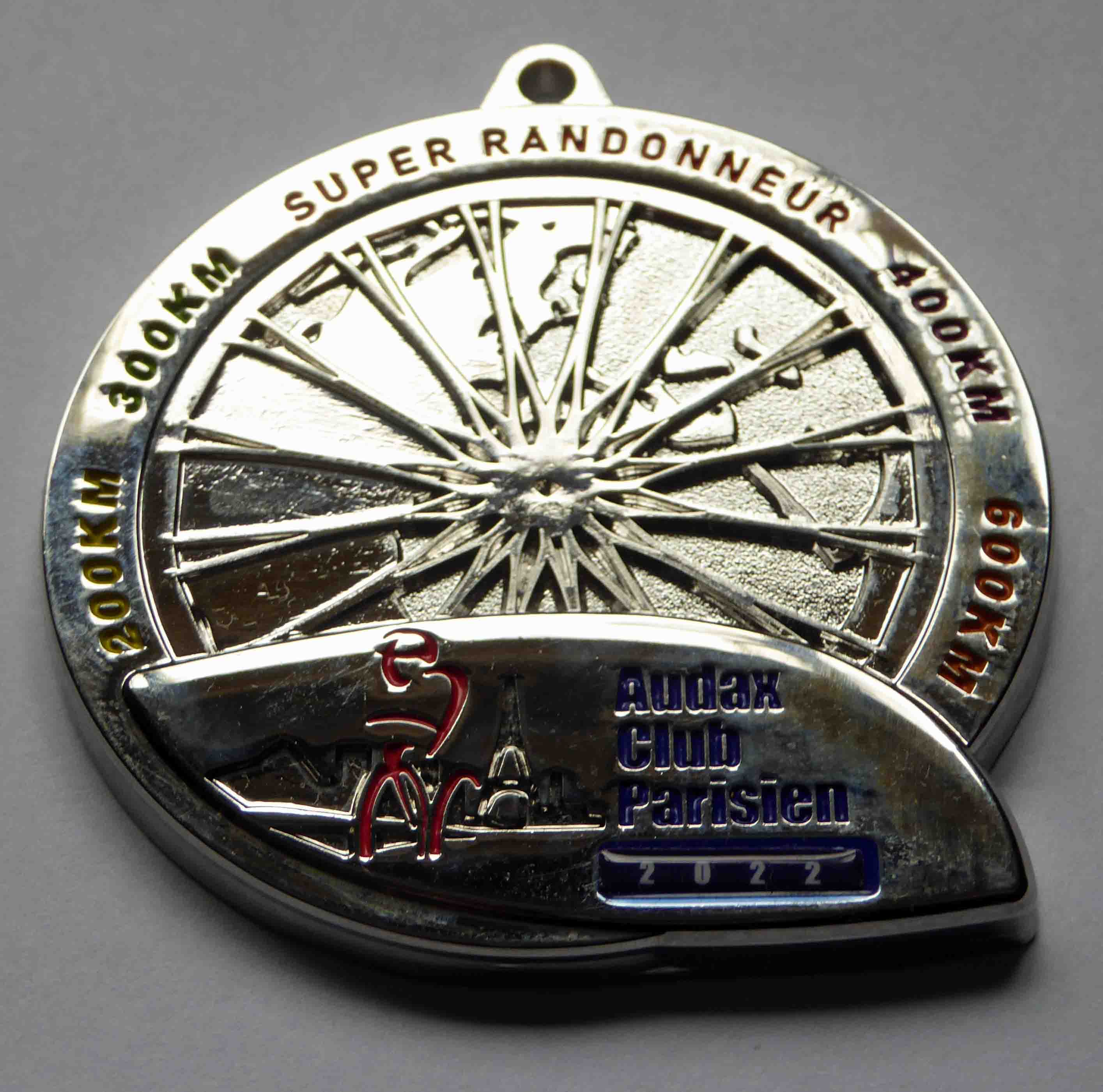 ACP Super Randonneur medal